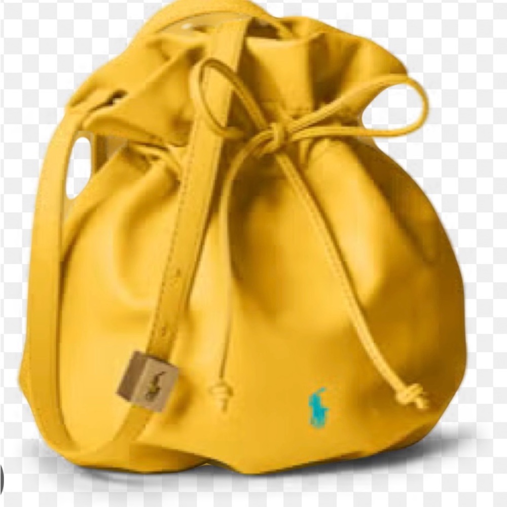 NWT Polo Ralph Lauren The Pony Pouch Yellow